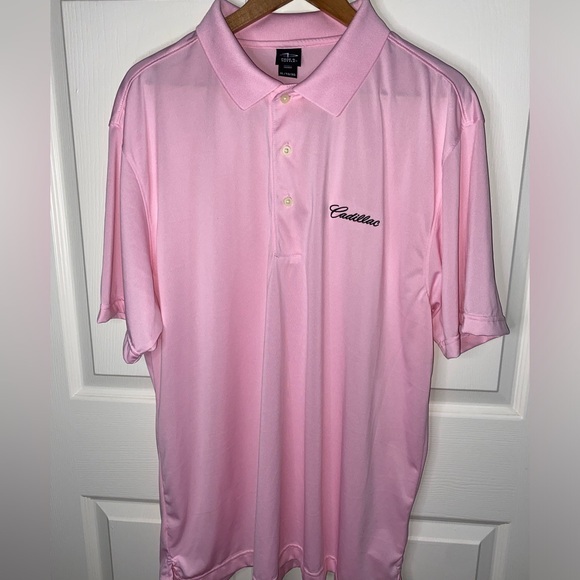 Men’s Pink Cadillac Polo Shirt, Car Shirt Size XL - Picture 1 of 6